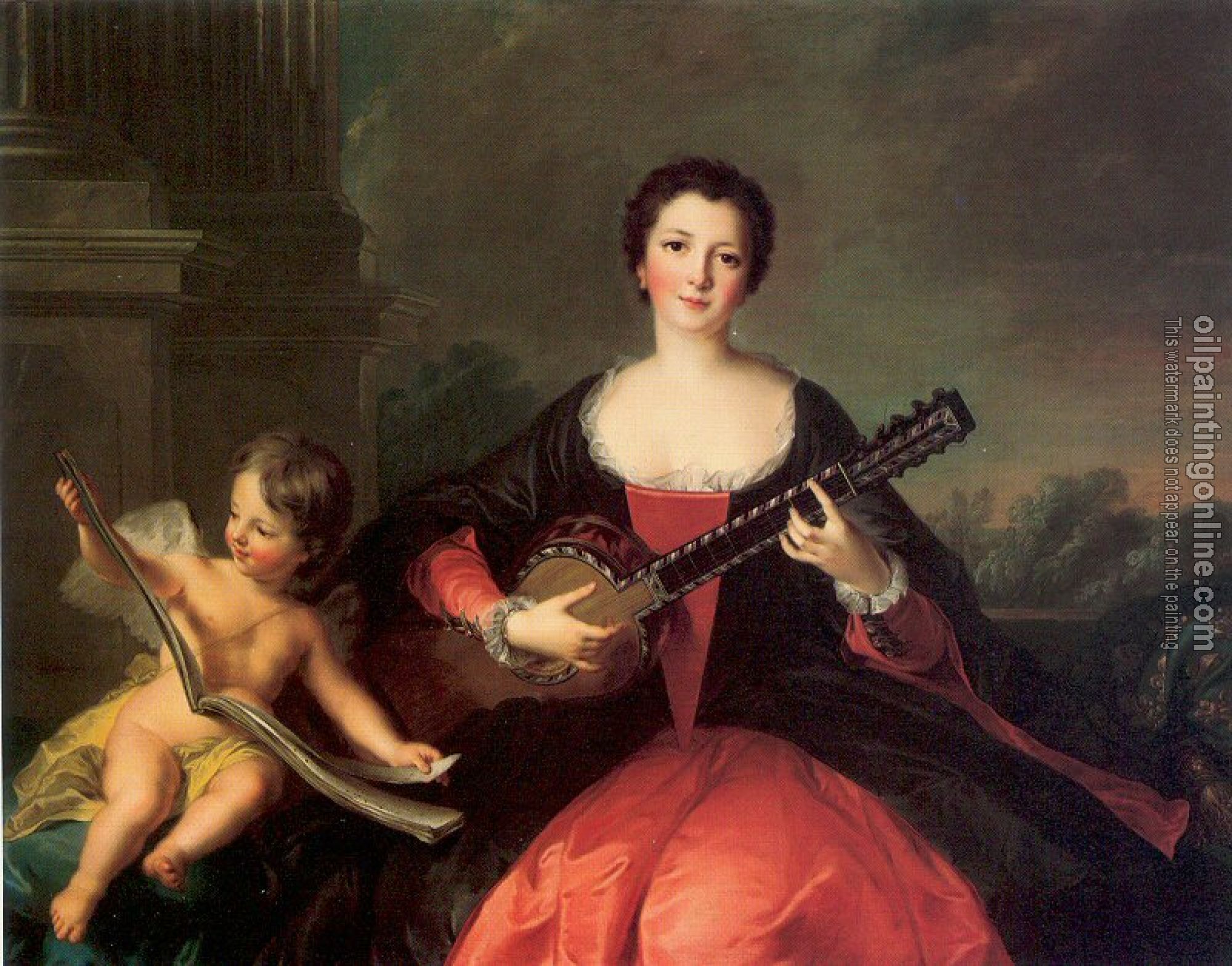 Nattier, Jean Marc - Louise-Anne de Bourbon-Conde, called Mlle. de Charolais